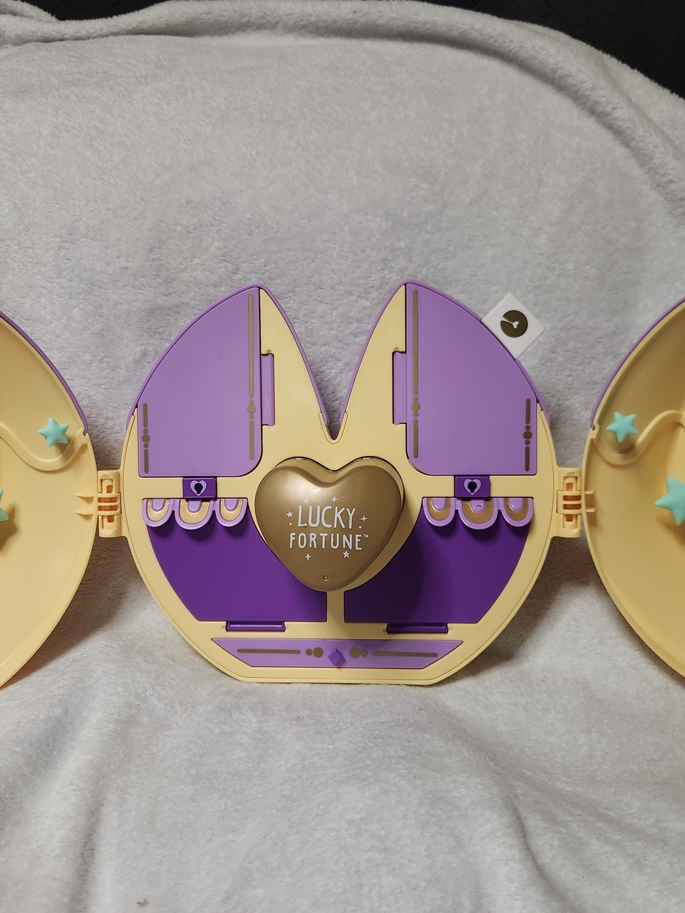 Lucky Fortune Purple and Cream Jewelry Box